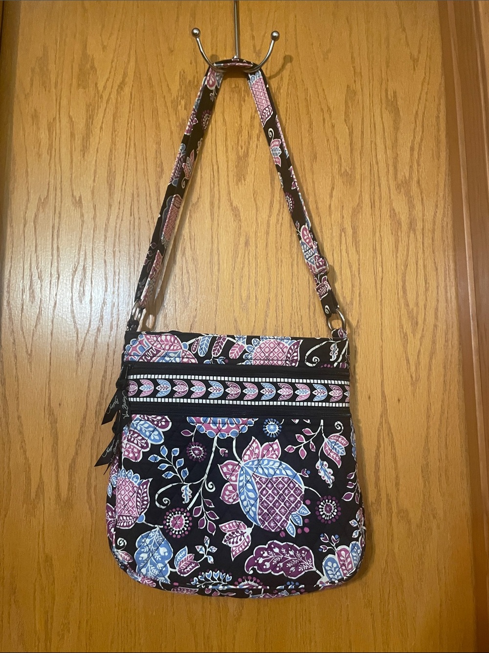 Vera Bradley Triple Zip Hipster Crossbody Bag